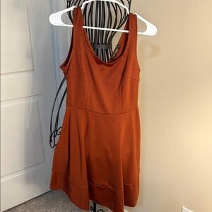 FANCYINN Women's Sleeveless Rust Dress